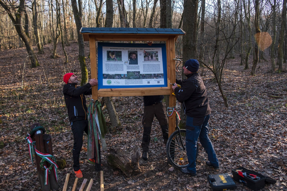 Rockenbauer Pál infotábla megújítás, kihelyezés